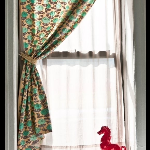 One curtain panel with top grommets in Rust NWOT - Picture 8 of 8